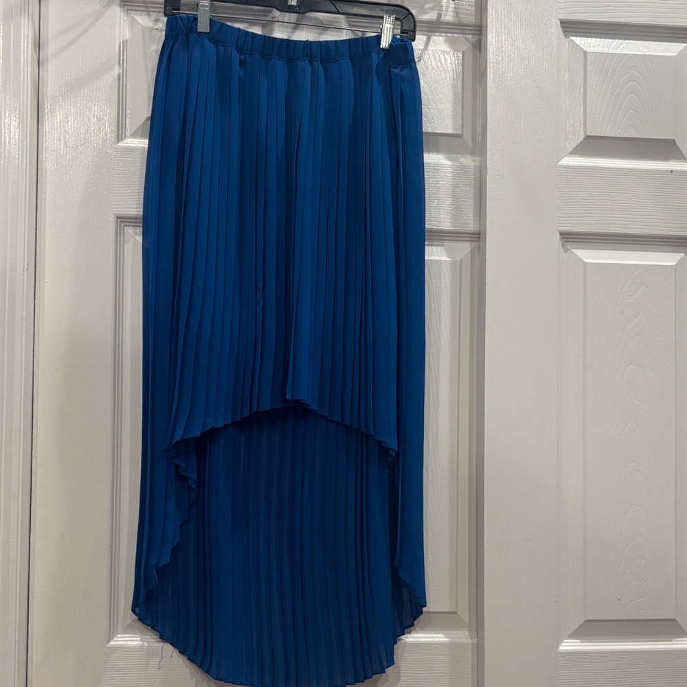 Michael Kors Royal Blue High-Low Skirt